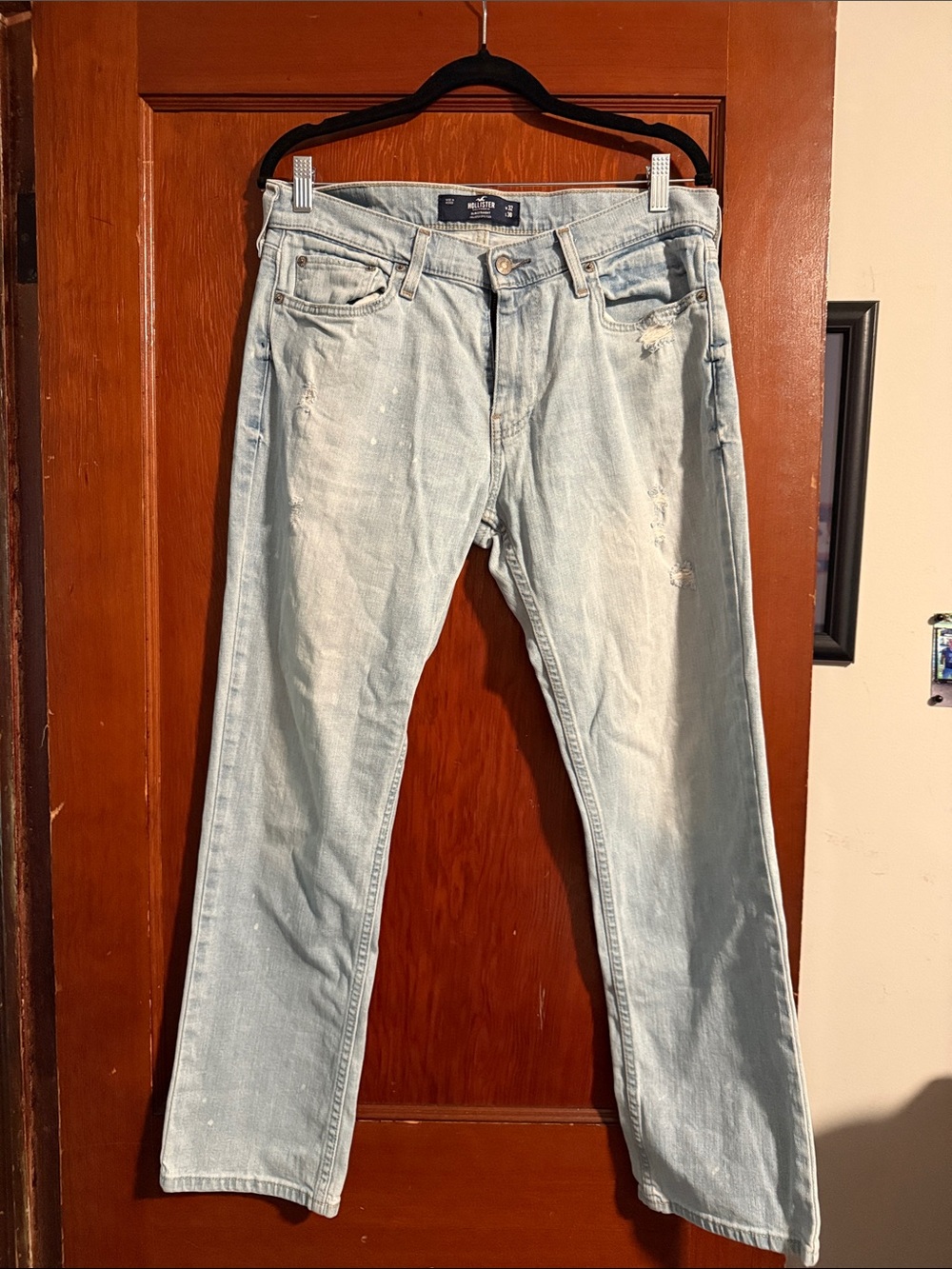 Hollister Light Blue Slim Straight Men’s Jeans 32x30